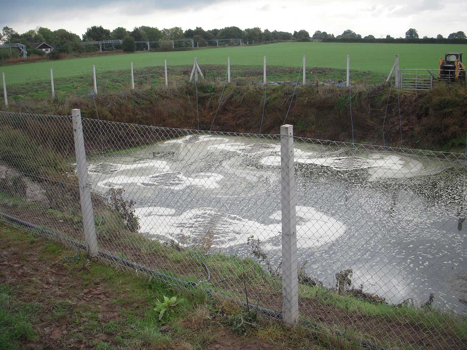 Lined Lagoon for Slurry